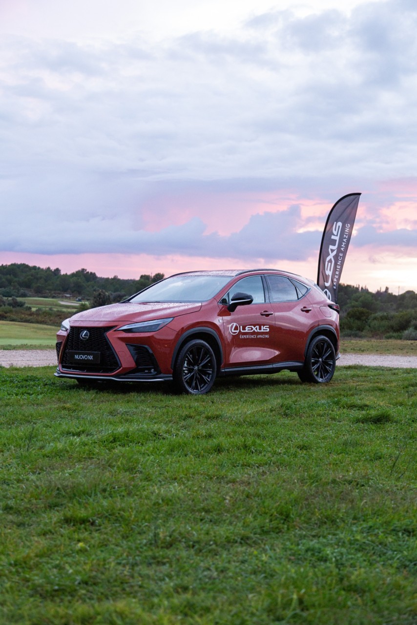 The Lexus RZ 450e in a studio