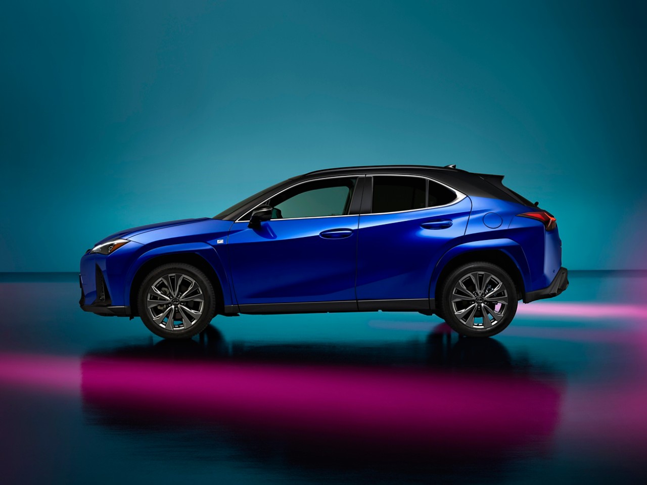 Side profile of the Lexus UX